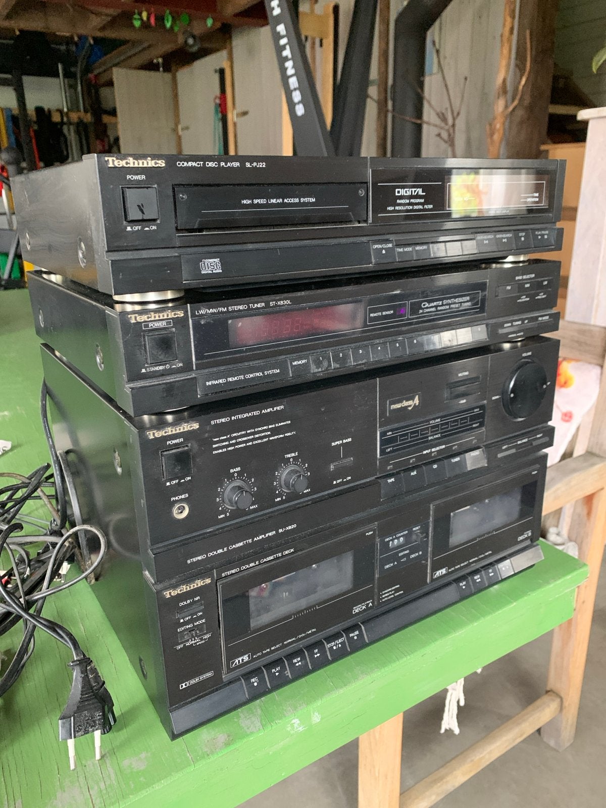 Technics Hifi Set: CD, Tuner, Versterker, Dubbel Cassettedec, Overige merken, Gebruikt, Cassettedeck, Losse componenten