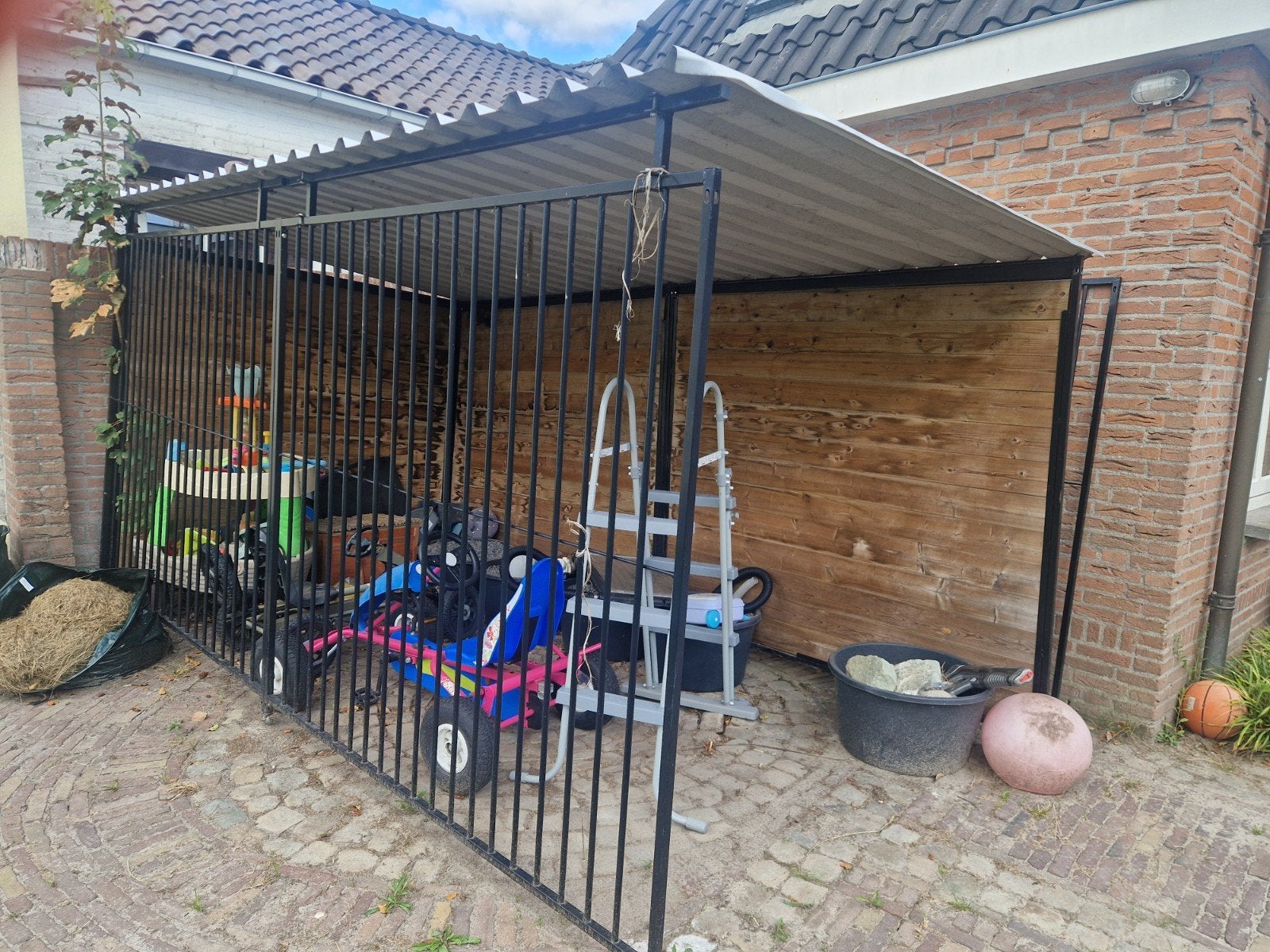 hondenren 2x4 meter, Ophalen, Hondenkennel, 100 cm of meer, 110 cm of meer