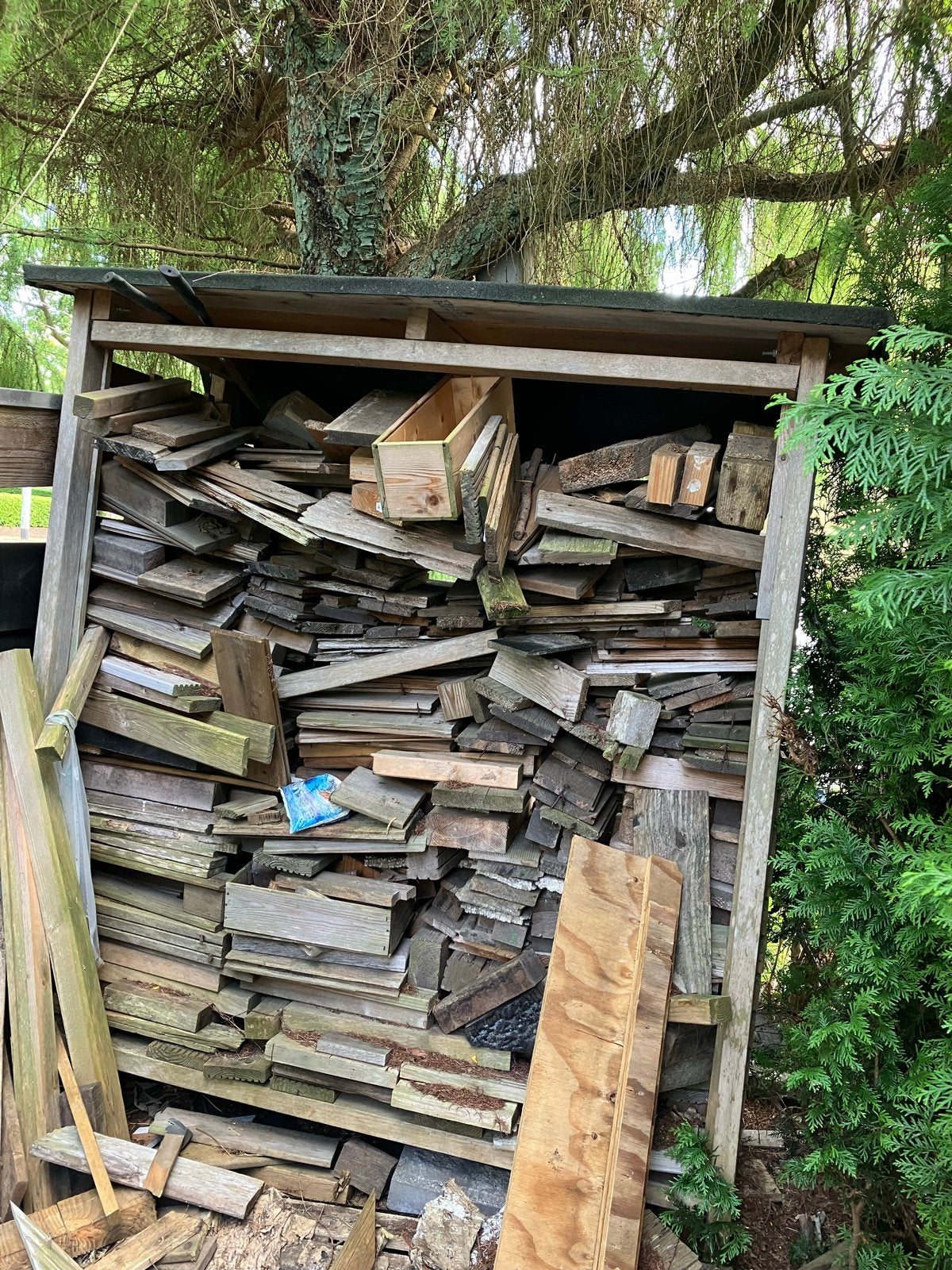 Diverse partij (brand)hout, Doe-het-zelf en Verbouw, Hout en Planken, Ophalen, Gebruikt, Balk, Overige houtsoorten