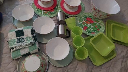 camping servies, Ophalen of Verzenden, Gebruikt