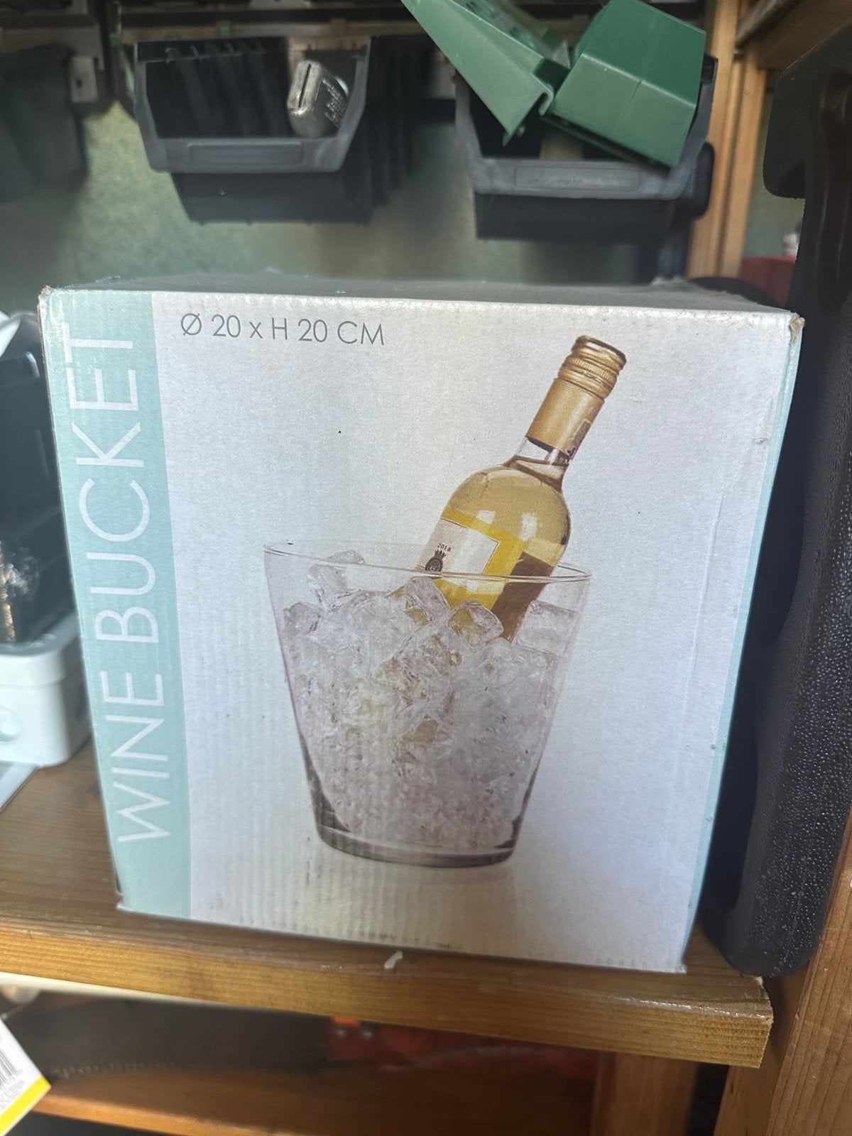 Wijnkoeler / wijnbucket, Ophalen, Gebruikt, Glas