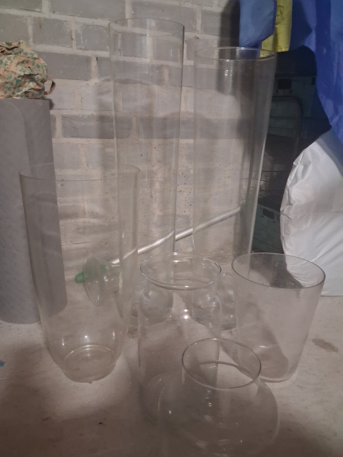 glazen bloemen vazen, Overige kleuren, Ophalen of Verzenden, Geschikt voor droogbloemen, Glas