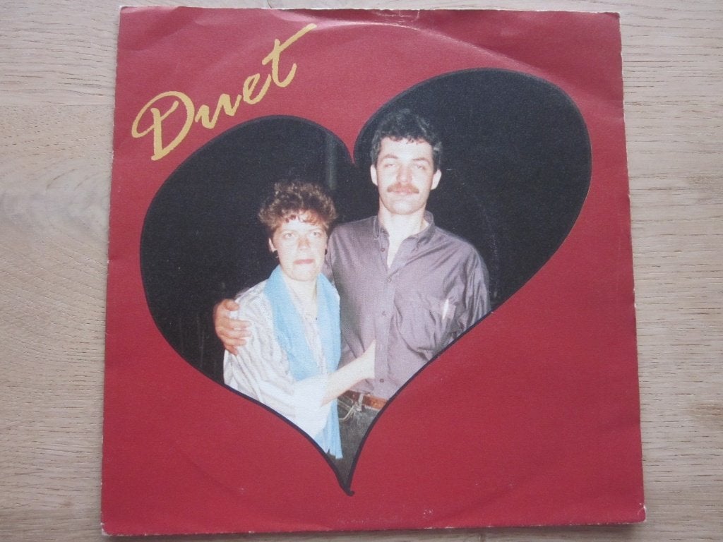 Brigitte Kaandorp & Herman Finkers - Duet, Verzenden, 7 inch, Zo goed als nieuw, Beschermende buitenhoes