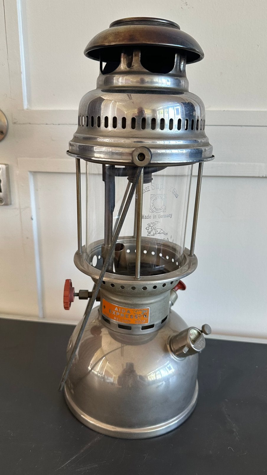 Petroleum druklamp Aida 1350 /350 cp, Ophalen of Verzenden