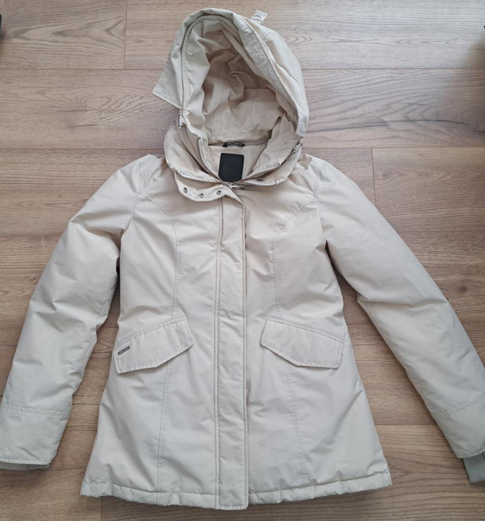 Hele mooie crème kleurige Airforce Double Zip 2 Pocket Parka, Kleding | Dames, Jassen | Winter, Airforce, Beige, Ophalen of Verzenden