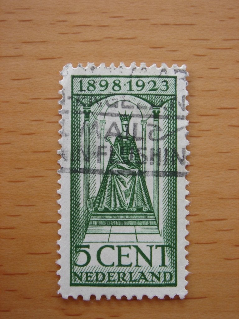 Regeringsjubileum 1898-1923 NVPH 122    Gestempeld, Postzegels en Munten, Ophalen of Verzenden, T/m 1940, Gestempeld