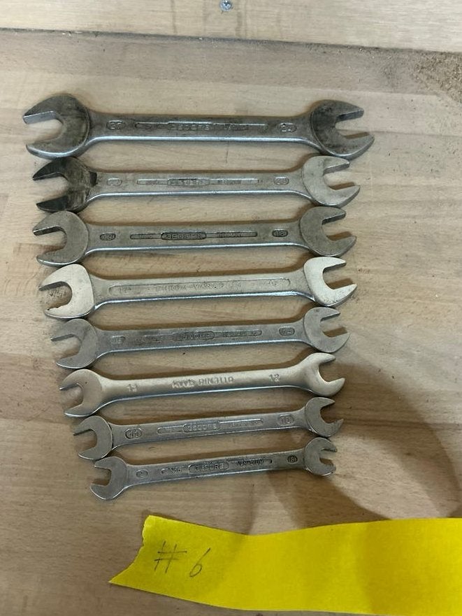 Gedore steeksleutelset 8 tot 22 + 24/27, Ophalen of Verzenden, Gebruikt, Sleutel/ratel