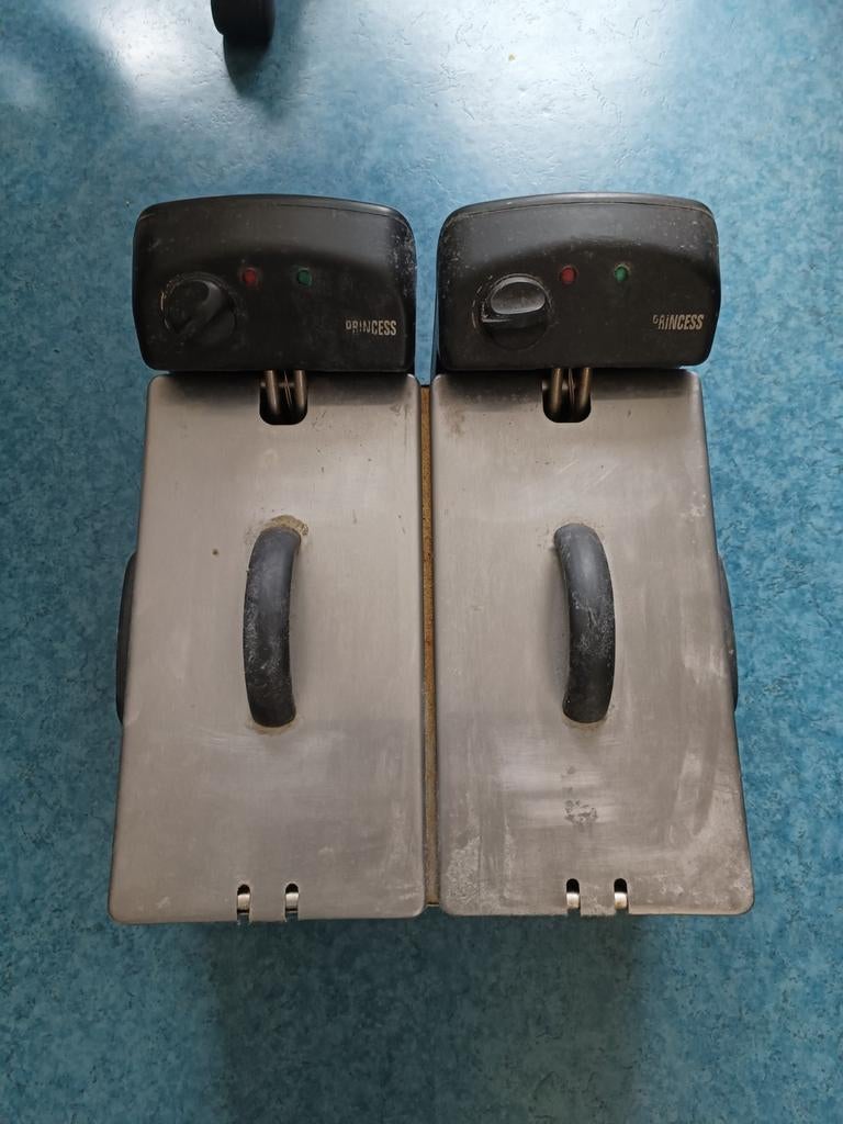 Princess Duo Friteuse - Dubbele Frituurpan, 2 tot 3 liter, Ophalen of Verzenden, Gebruikt