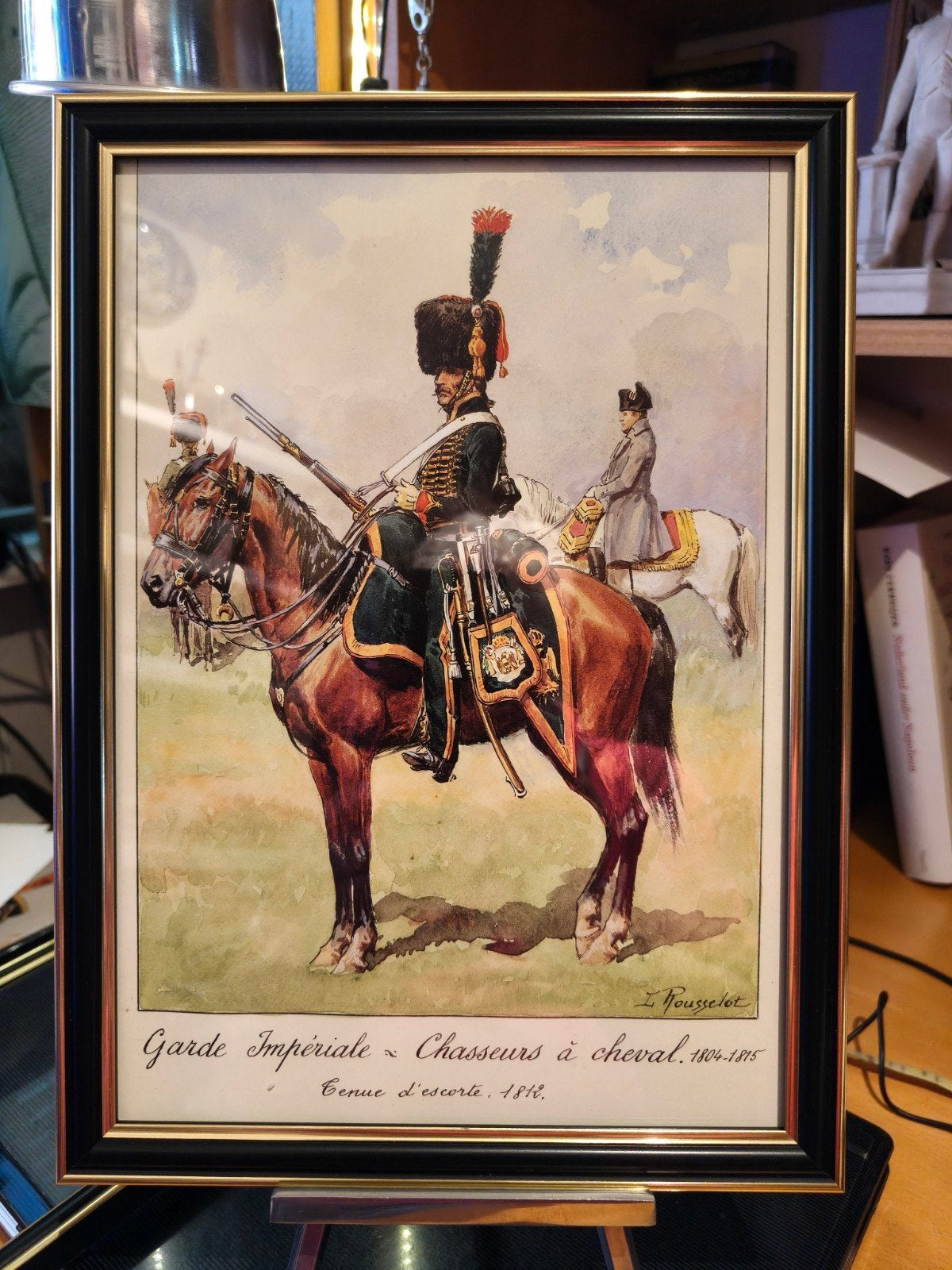 Ingelijste print Garde Impériale - Chasseurs à cheval, Portret of Personen, Ophalen of Verzenden, Klassiek, Print