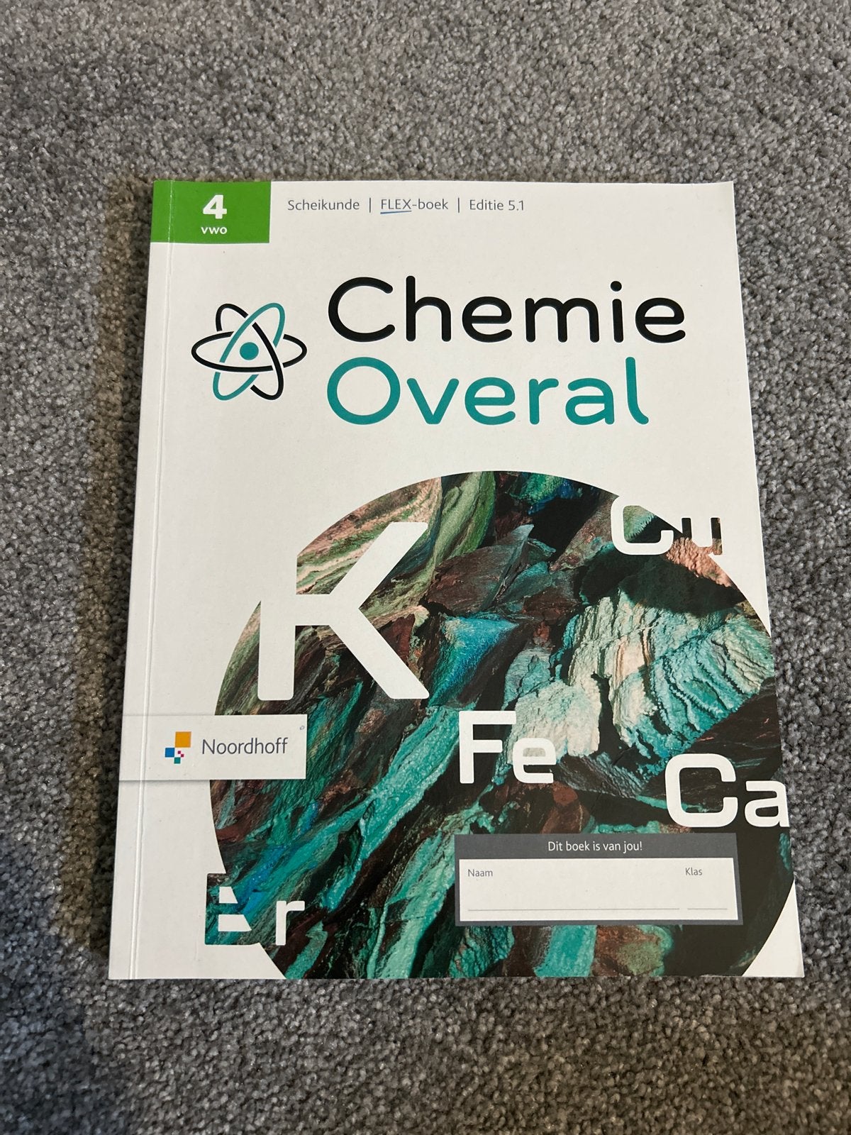 Chemie Overal 4 VWO Scheikunde FLEX-boek Editie 5.1, Boeken, Ophalen of Verzenden, Beta, Zo goed als nieuw, Overige niveaus