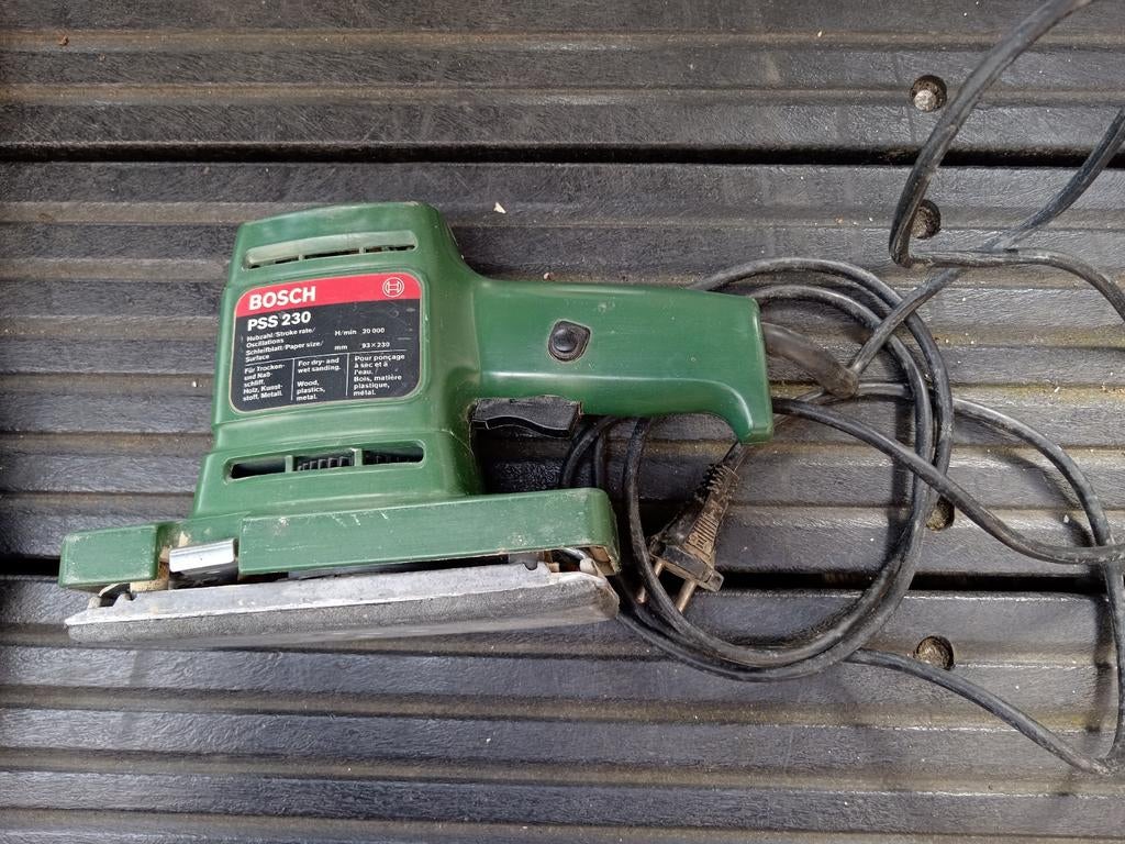 Bosch PSS 230 schuurmachine vlakschuurmachine, Ophalen of Verzenden, Vlakschuurmachine