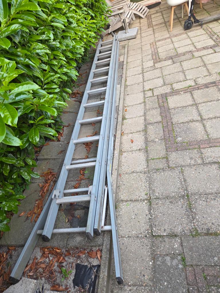 Ladder, Doe-het-zelf en Verbouw, Ophalen of Verzenden, 4 meter of meer
