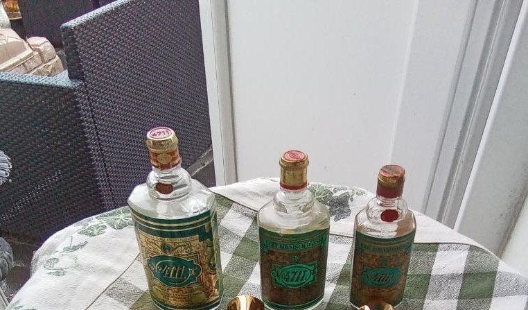 3 lege eau de cologne flesjes 4711 alleen in 1 koop, Antiek en Kunst, Ophalen