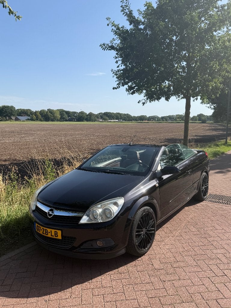 Opel Astra 1.6 16V Twin TOP 85KW 2007 Zwart, Auto's, Voorwielaandrijving, 745 kg, 4 cilinders, Cabriolet