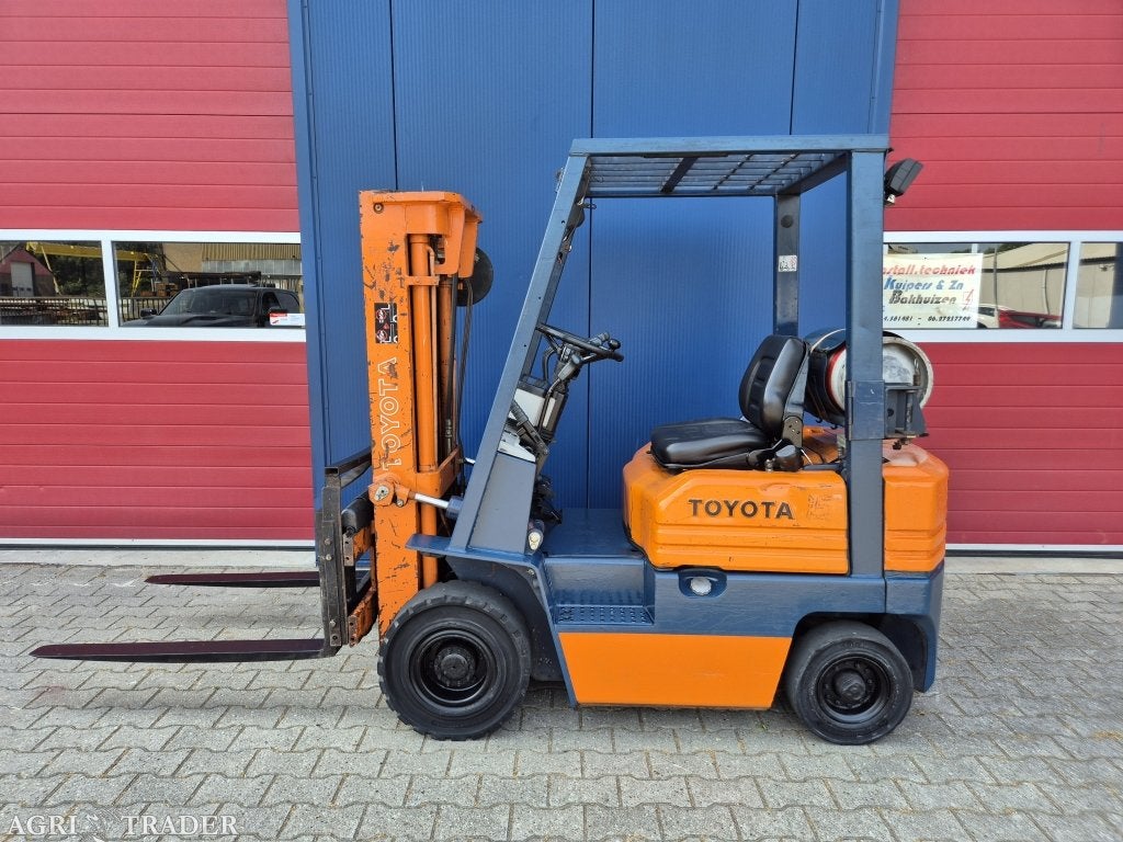 TOYOTA FGF15 HEFTRUCK LPG TRIPLOMAST SIDESHIFT EN FREELIFT, LPG, -, Niet opgegeven, Ophalen of Verzenden