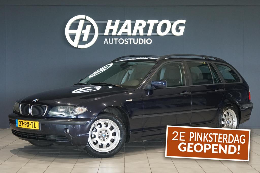 BMW 3-serie Touring 316i Black&Silver II + SPORTSTOELEN / NA, Auto's, 4 cilinders, Blauw, Handgeschakeld, Achterwielaandrijving