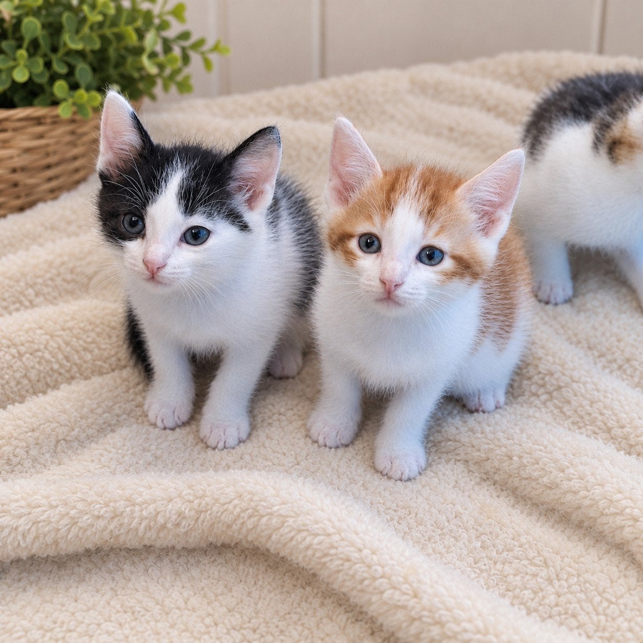 Lieve speelse kittens, alleen rood met wit kater beschikbaar, Dieren en Toebehoren, Meerdere dieren, Kortharig, 0 tot 2 jaar