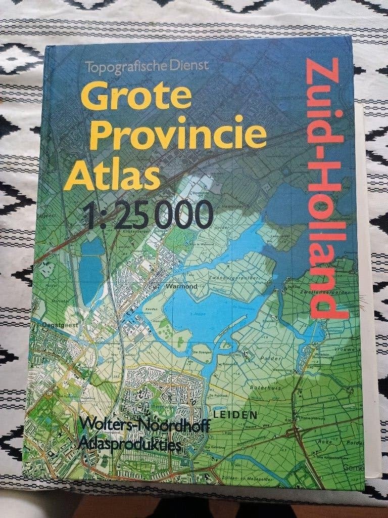Grote provincie atlas zuid-holland., Boeken, Overige atlassen, Ophalen of Verzenden, Zo goed als nieuw, 1800 tot 2000