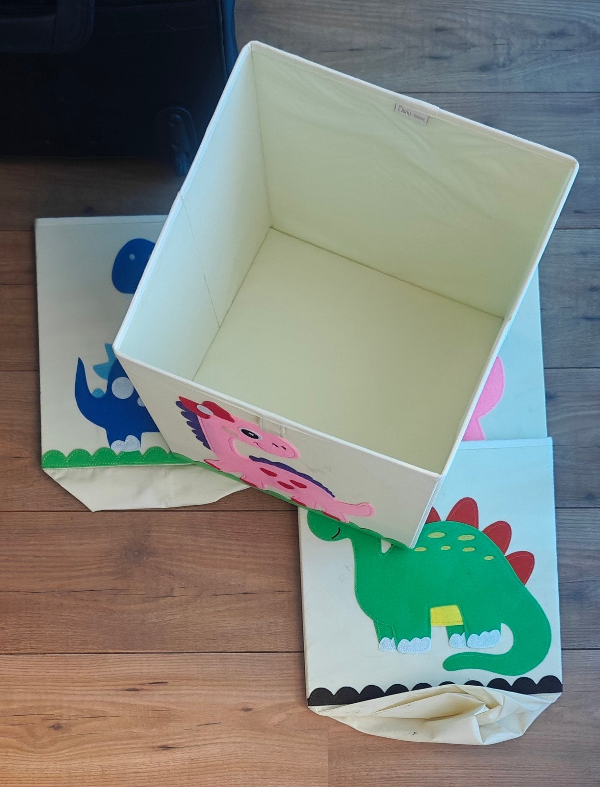 Set leuke opbergdozen met dinosaurus print voor Ikea Kallax, Ophalen of Verzenden, Zo goed als nieuw