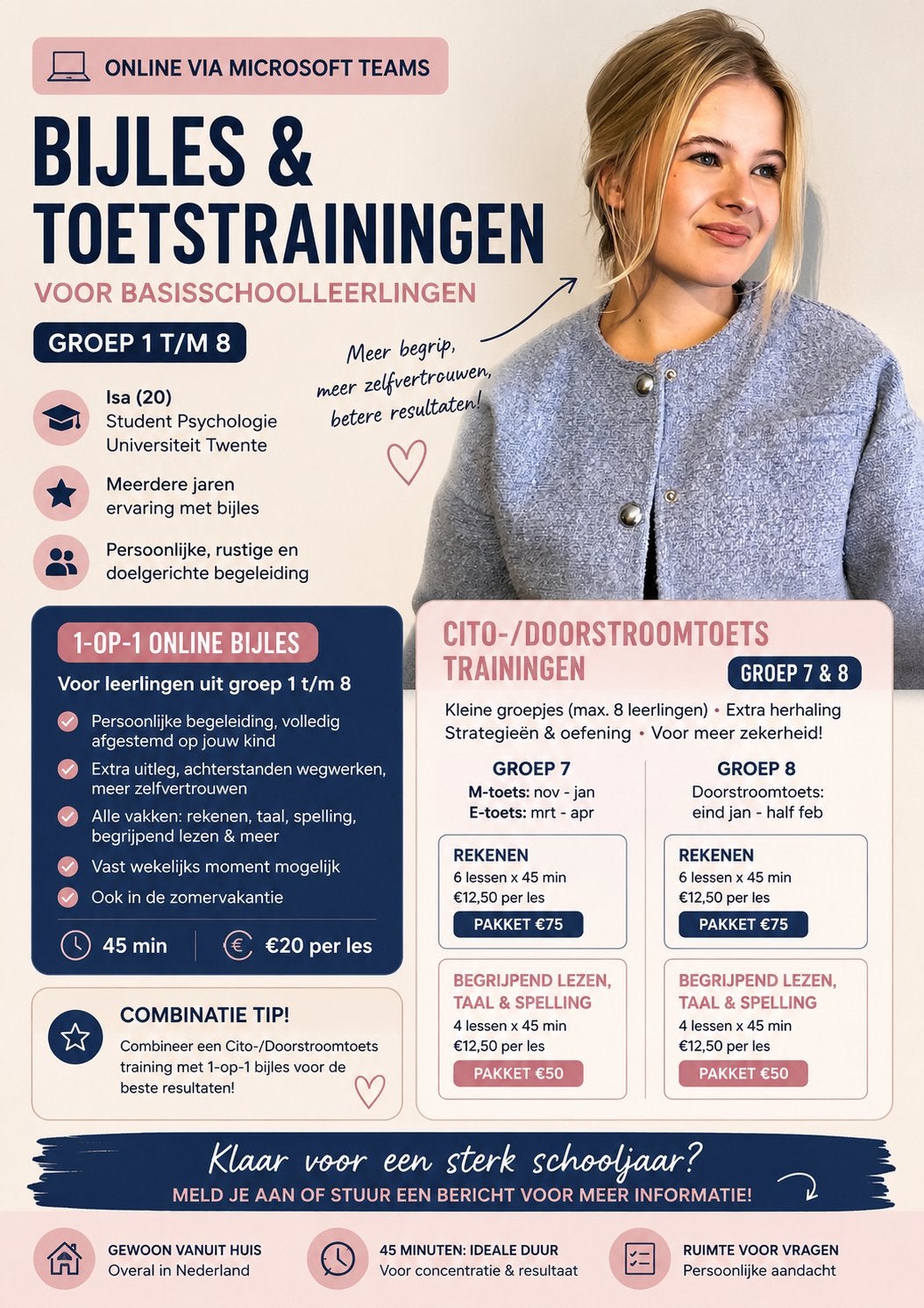 ONLINE BIJLES BASISSCHOOL & CITO-/DOORSTROOMTOETS TRAININGEN, Vacatures, Vacatures | Onderwijs, Wetenschap en Onderzoek, Overige vormen