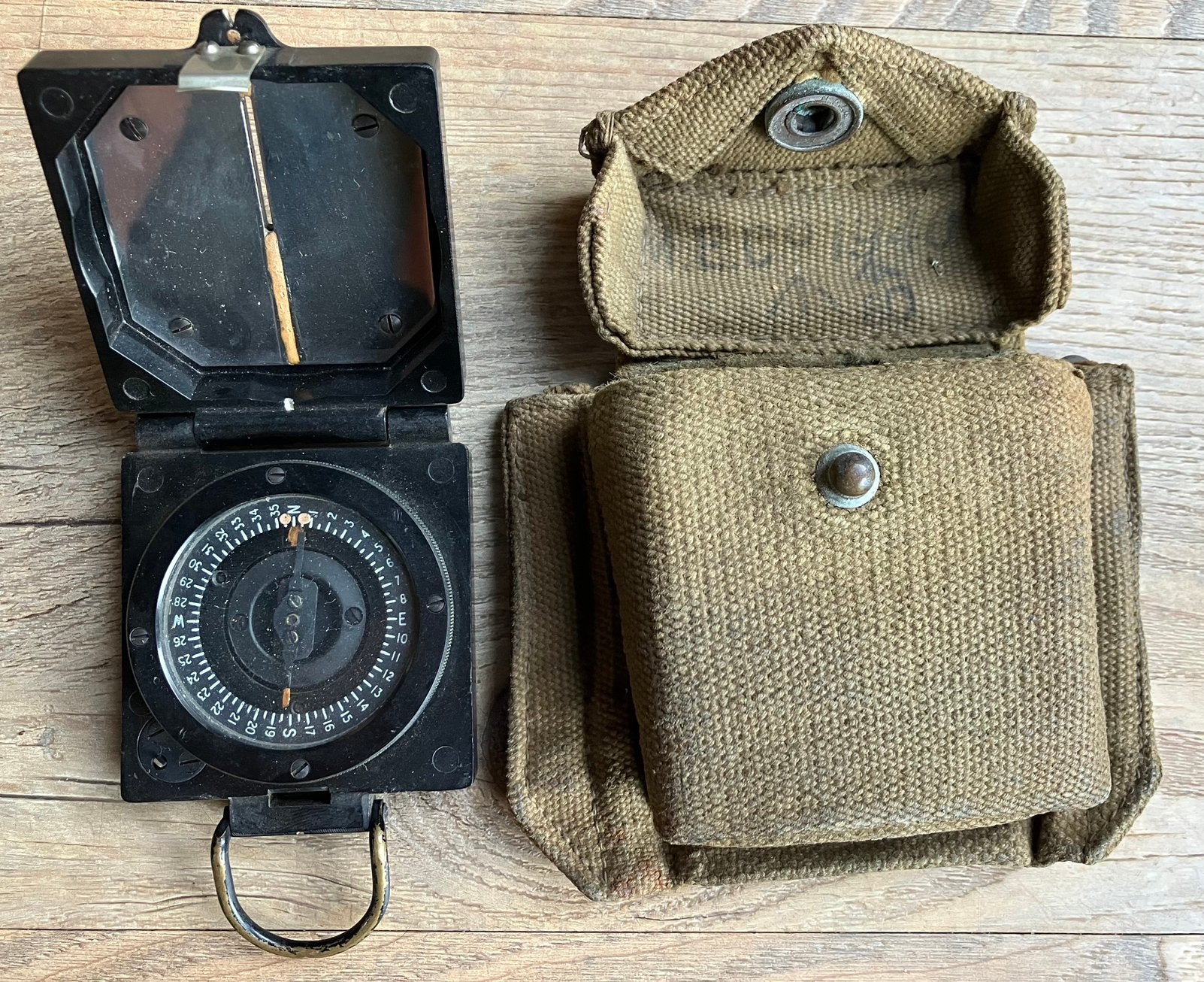 Brits; marskompas TGGo Ltd incl foudraal / hoesje, Ophalen of Verzenden, Landmacht, Engeland, Overige typen
