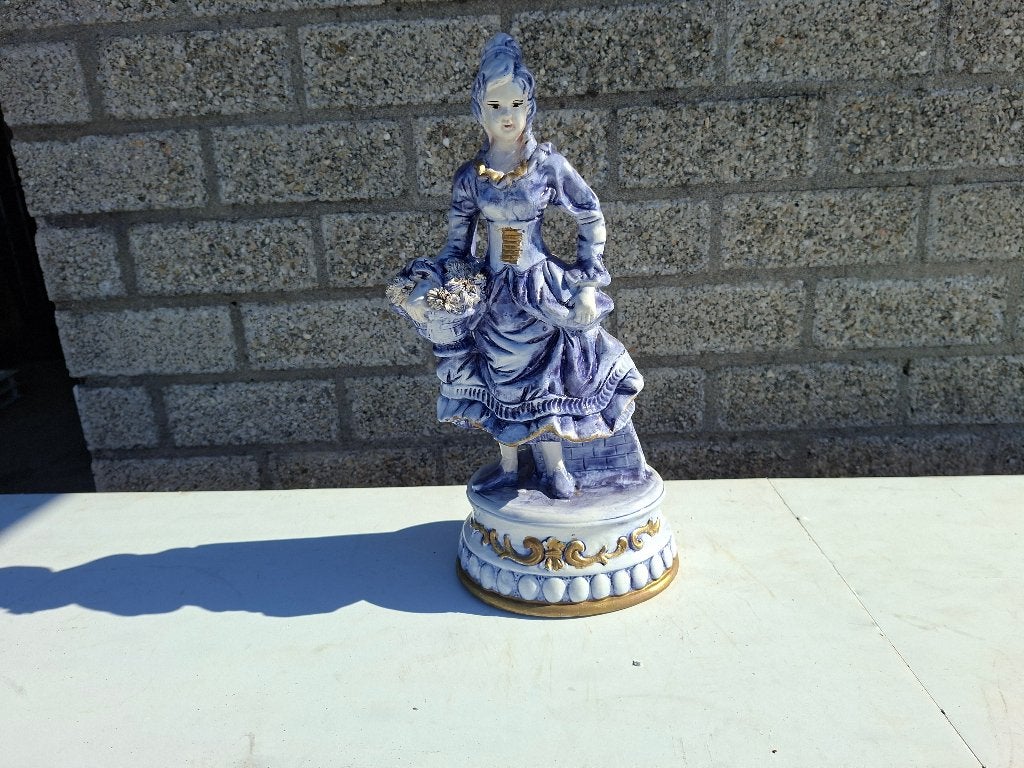 antiek beeld porselein 42 cm hoog, Ophalen of Verzenden, Beeld