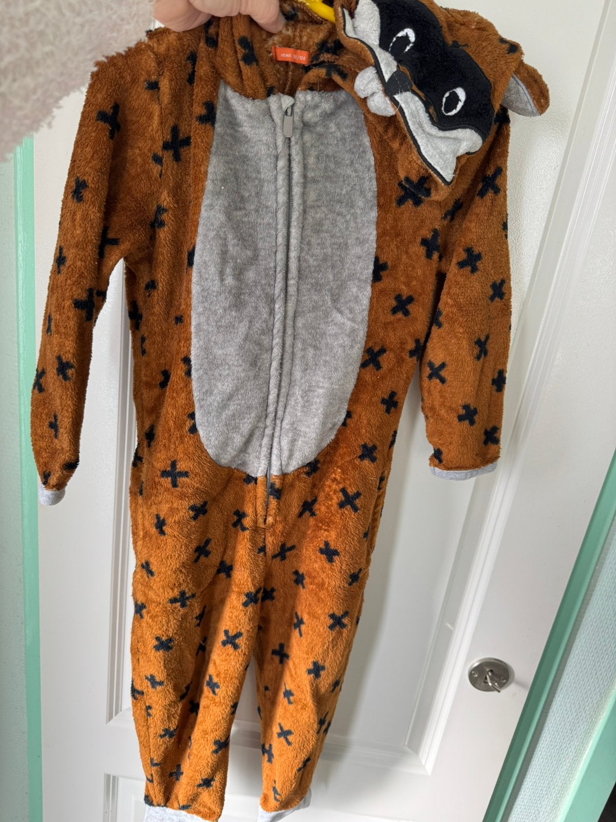 Hema  Onesie maat 98/104, Ophalen of Verzenden, Gebruikt, Jongen of Meisje, Nacht- of Onderkleding