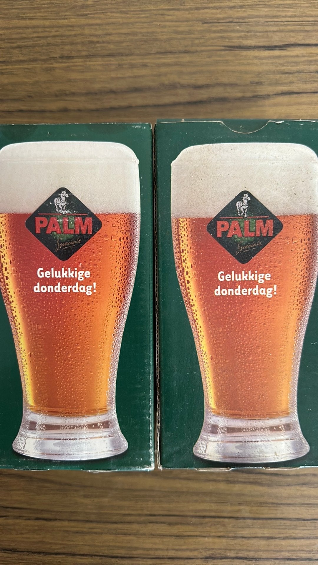 Bier glazen Palm 2x, Verzamelen, Biermerken, Ophalen of Verzenden, Zo goed als nieuw, Glas of Glazen, Palm