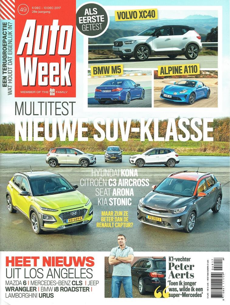 Autoweek 2017 nr. 49 (o.a. Hyundai Kona & Kia Stonic), Verzenden, Gelezen, Algemeen