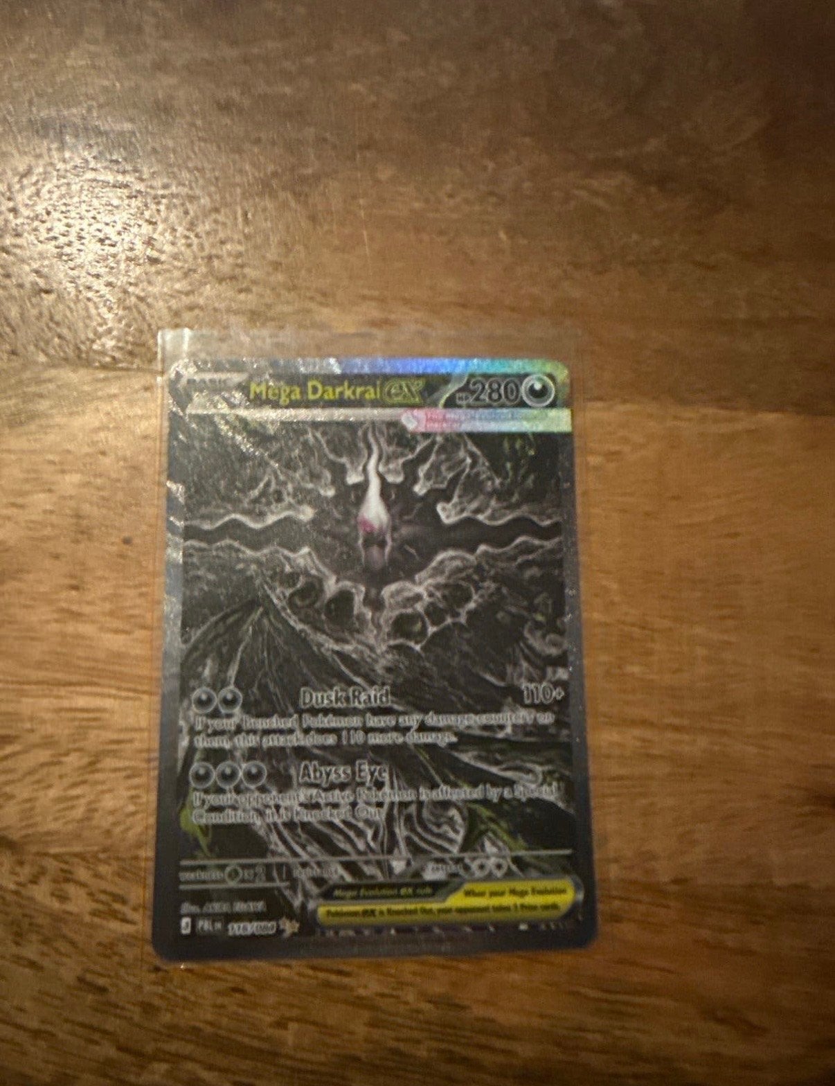 Mega Darkrai EX Pokémon kaart, Hobby en Vrije tijd, Ophalen, Nieuw, Losse kaart, Foil
