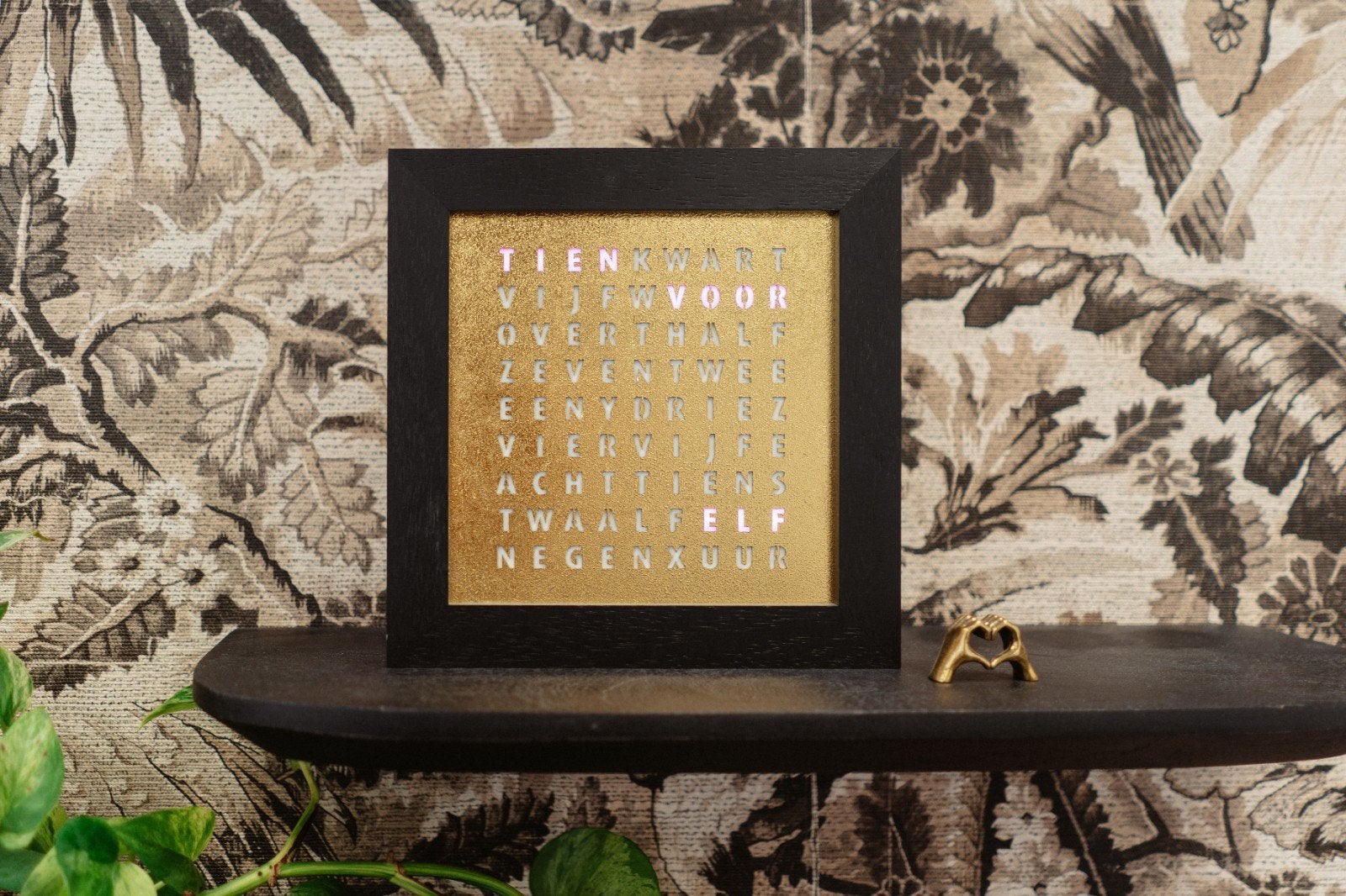 Woordklok Wordclock | Alles is mogelijk, Huis en Inrichting, Ophalen of Verzenden, Nieuw, Wandklok