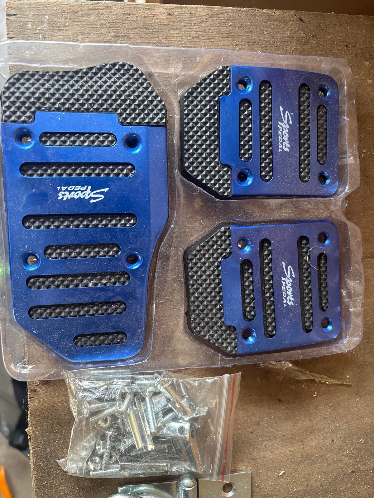 Blauwe Sportpedalen Set voor Auto - Nieuw, Ophalen, Nieuw
