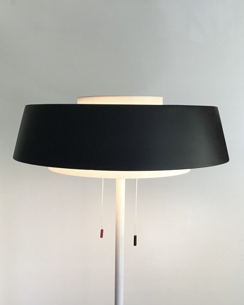 Gerestaureerde vloerlamp van N.J. Hiemstra, Ophalen, Vintage, Zo goed als nieuw, Metaal