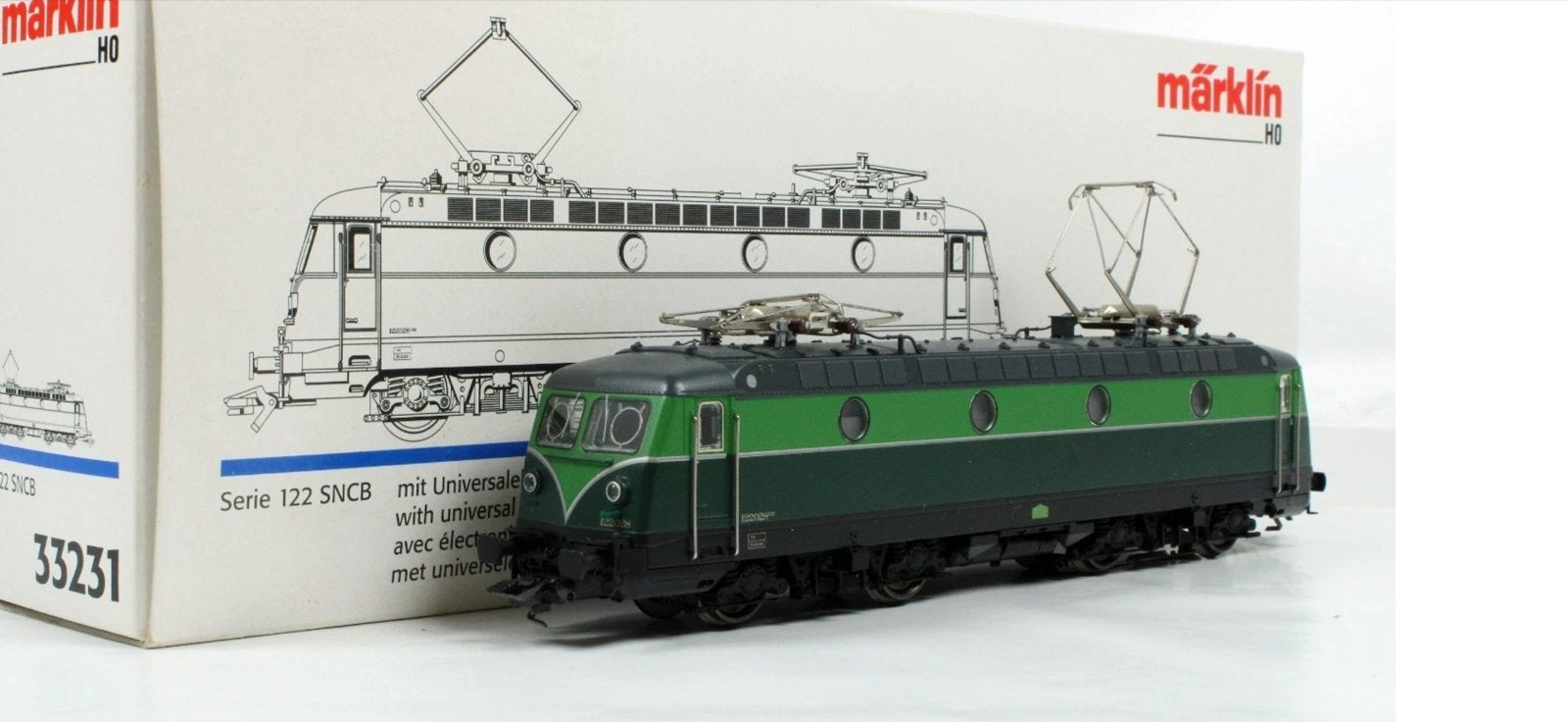 Märklin 33231 delta digitale Locomotief Serie 122 SNCB, B, Wisselstroom, Locomotief, A