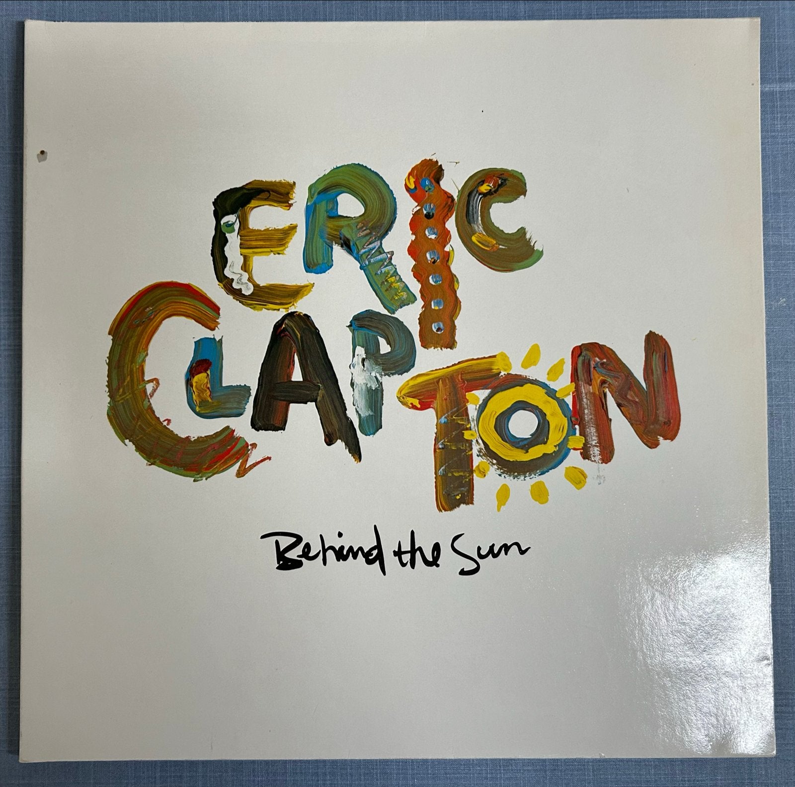 Eric Clapton Behind the Sun LP vinyl elpee album, LP, Rock, Ophalen of Verzenden, Zo goed als nieuw