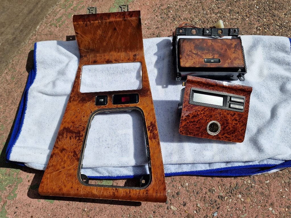 BMW E38 Vavona houten middenconsole rear climate achterin, Ophalen of Verzenden