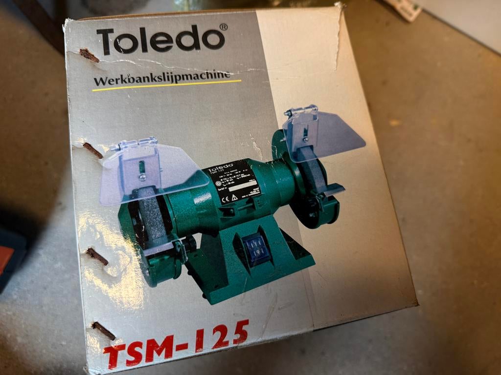 Toledo Werkbankslijpmachine TSM-125 - Nieuw in doos, Doe-het-zelf en Verbouw, Gereedschap | Slijpmachines, Ophalen of Verzenden