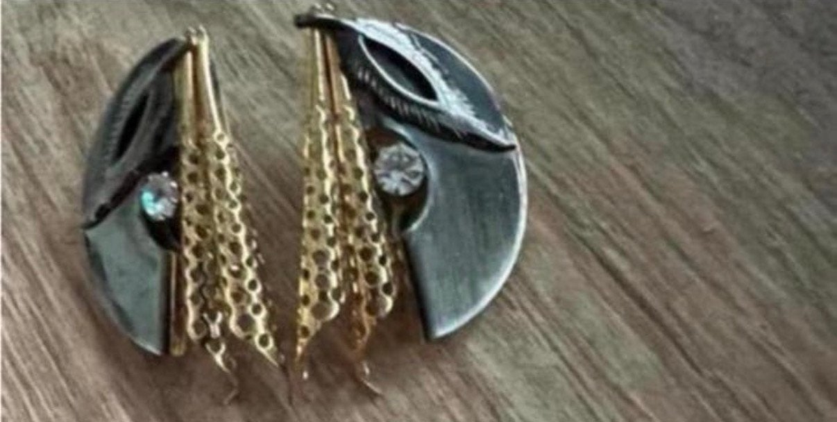 Unieke Vintage artdeco clips oorbellen, Ophalen of Verzenden, Zo goed als nieuw, Goud, Overige materialen