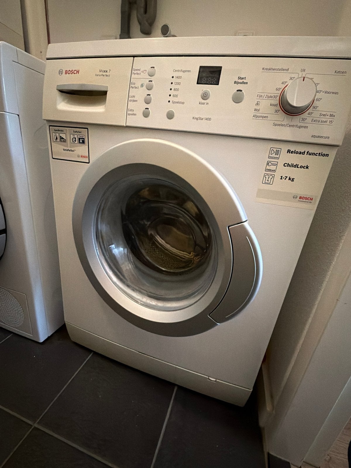 Bosch Maxx 7 VarioPerfect Wasmachine - 7 kg, 1400 toeren