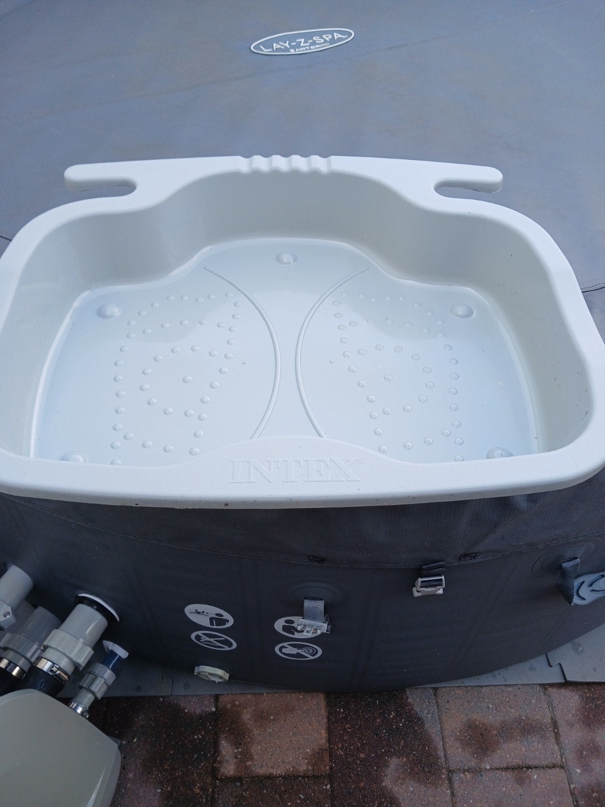 Nieuw voetenbad voor zwembad grijs, Ophalen, Nieuw