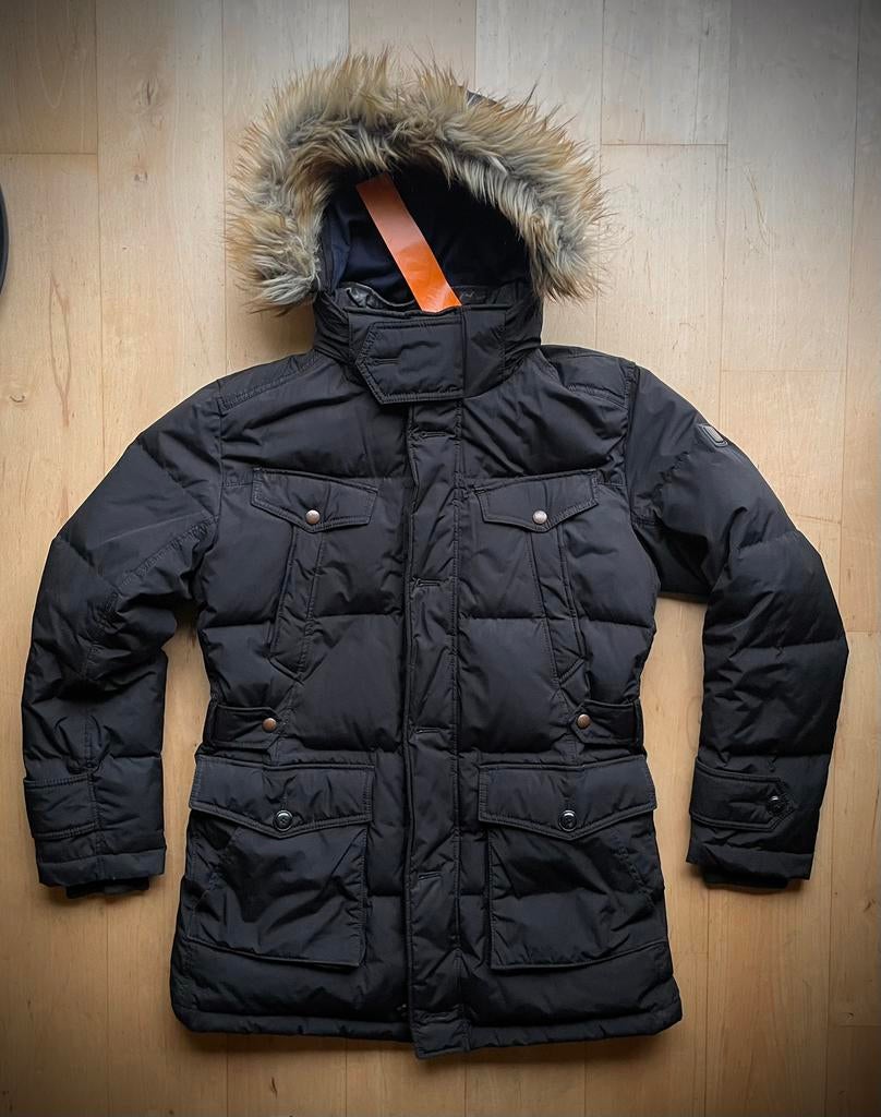 Hugo Boss Heavy Weight Down Blend parka jas jack M, Ophalen of Verzenden, Zo goed als nieuw, Maat 48/50 (M), Zwart