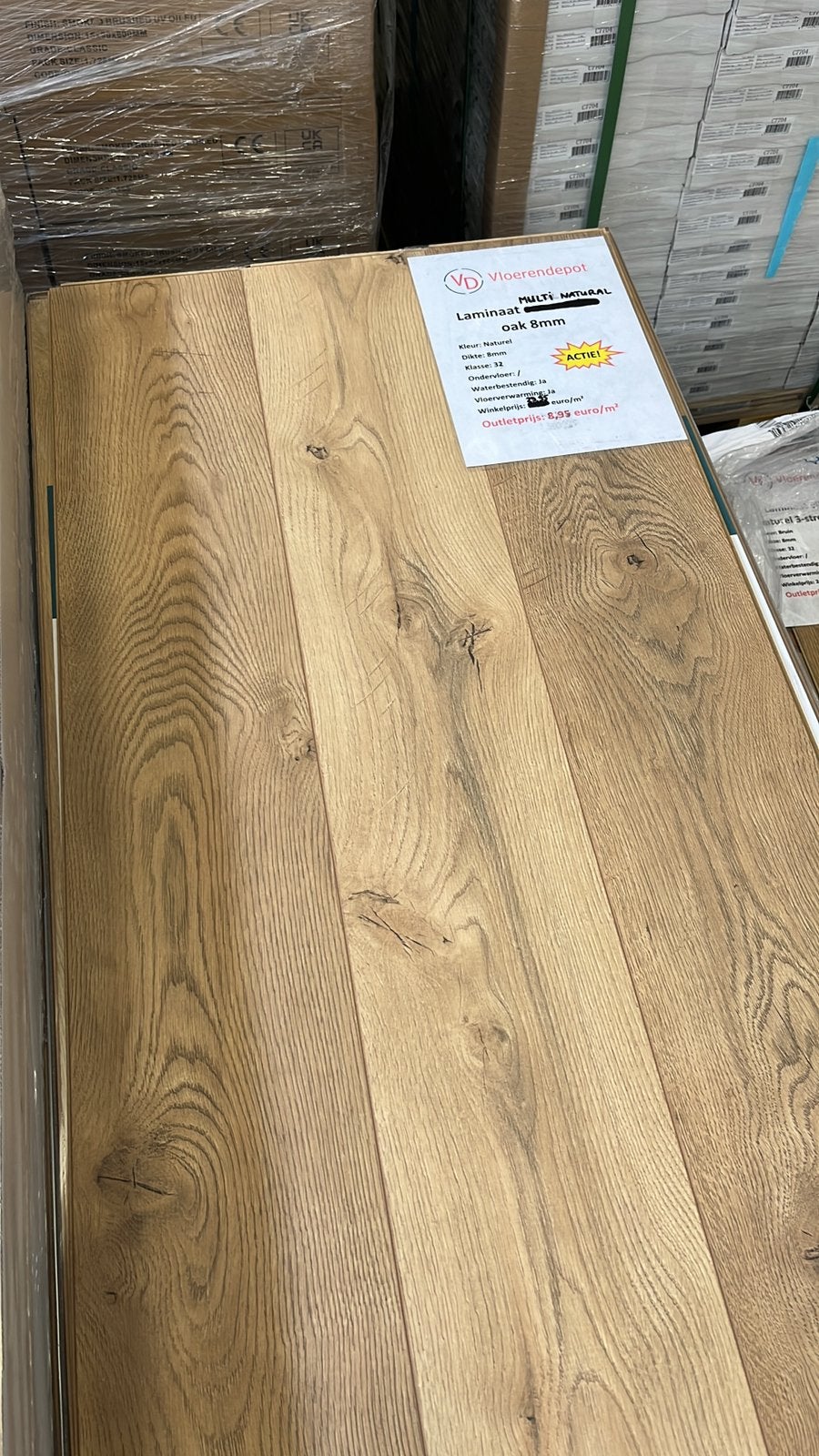 Weekendverkoop vloeren (pvc, laminaat & parket), Bruin, 75 m² of meer, Ophalen of Verzenden, Zo goed als nieuw