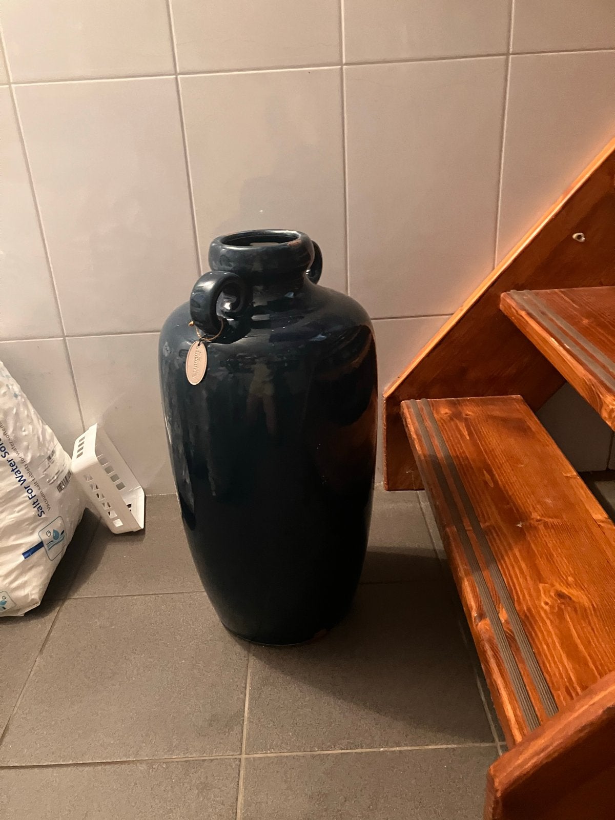 Grote Keulse pot Riverdale - Donkerblauw, Huis en Inrichting, Ophalen, Blauw, Met handvat, Zo goed als nieuw