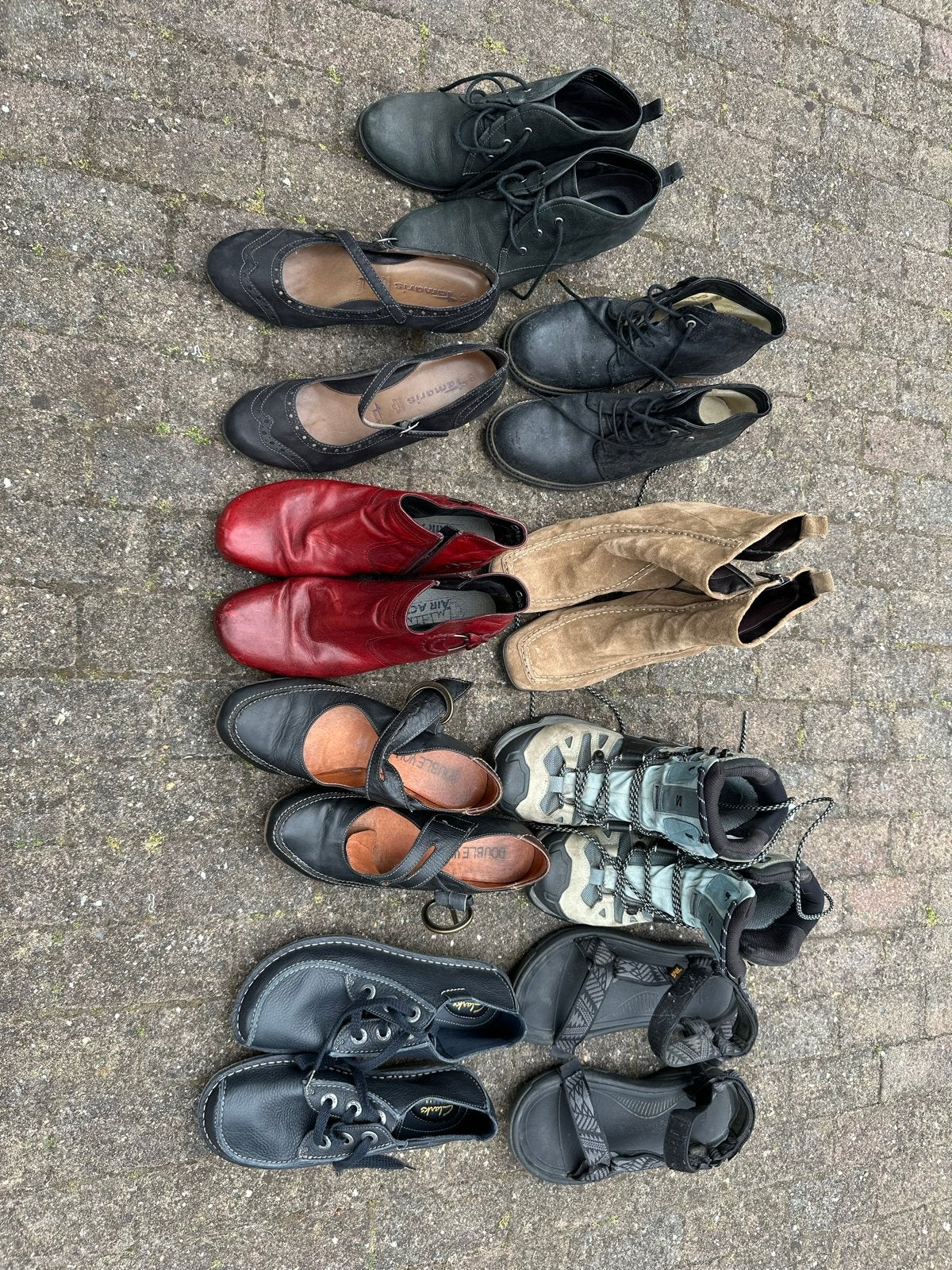 Diverse (merk)schoenen o.a. leer., Ophalen, Zo goed als nieuw, Zwart, Wandelschoenen