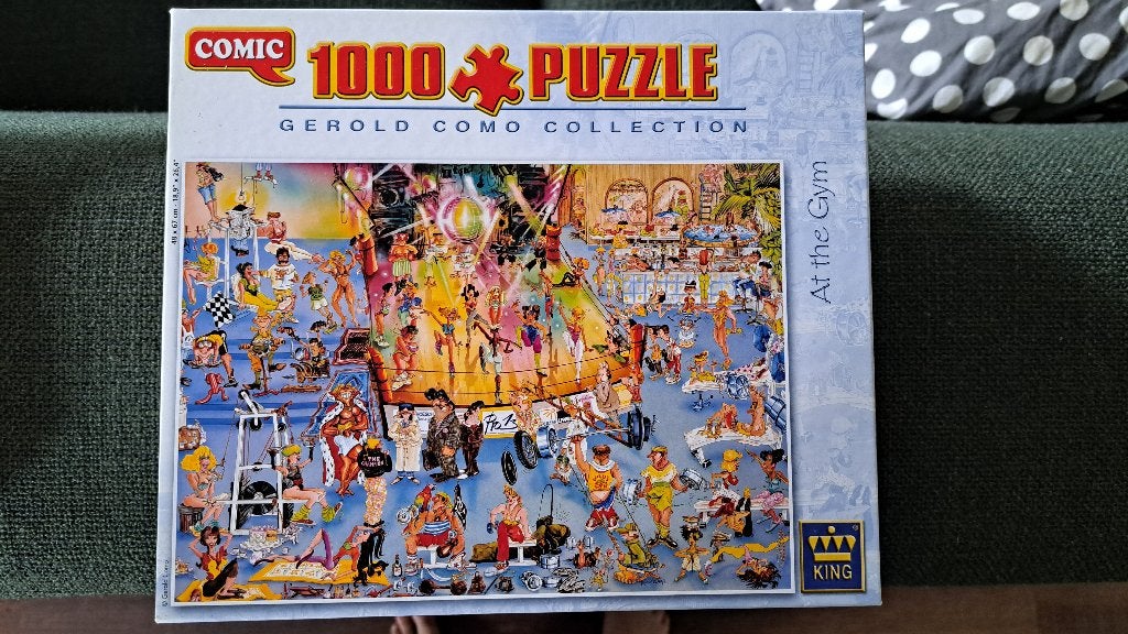 1000 stukjes puzzel - Gerold Como Collection at the Gym, Ophalen of Verzenden, 500 t/m 1500 stukjes, Gebruikt, Legpuzzel