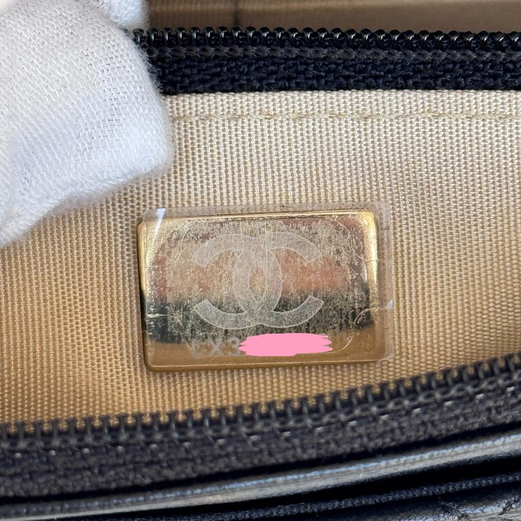 Chanel coco pearl crush woc wallet on chain lamsleer tas ghw image 4