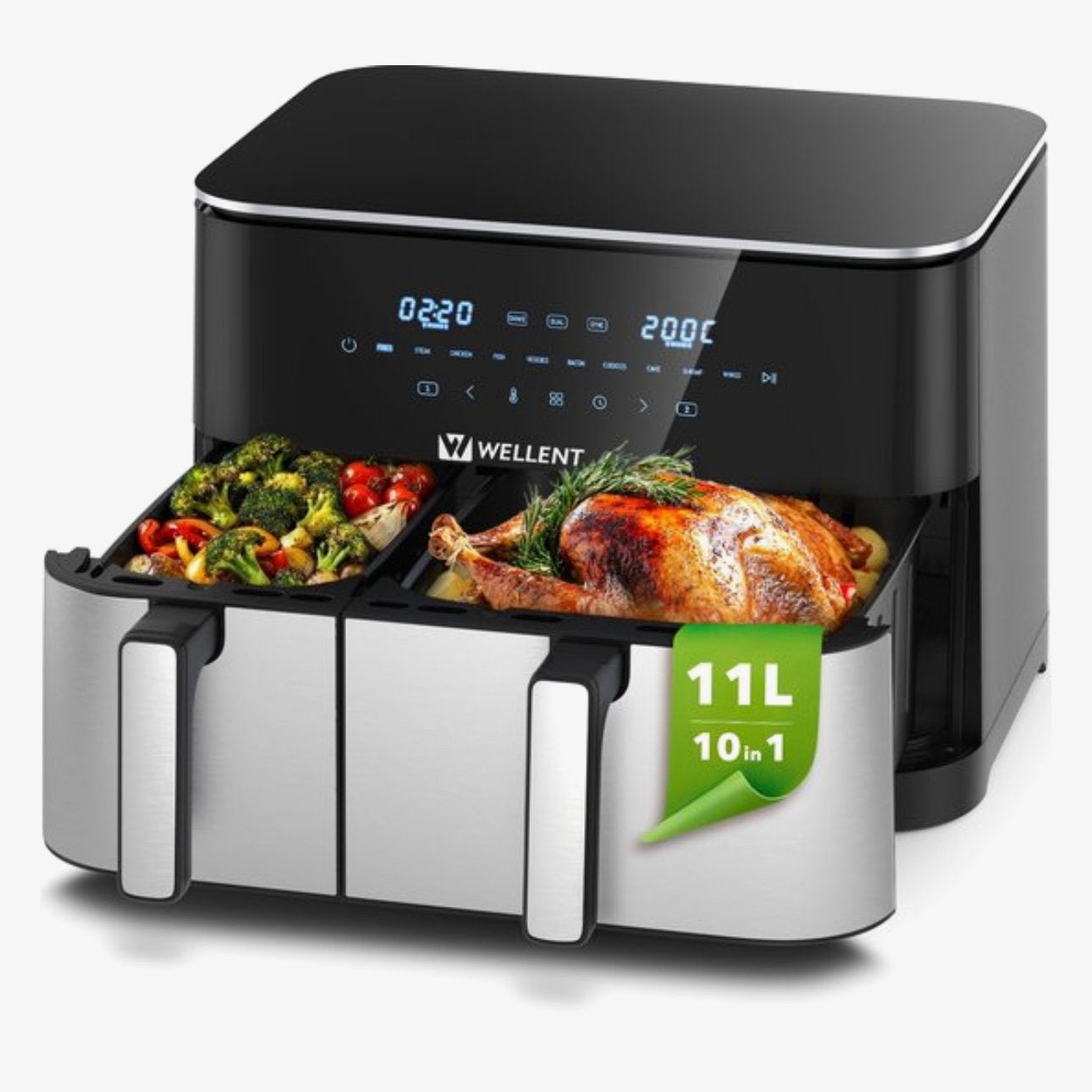 Airfryer 11L (4L+7L), Nieuw!, Ophalen of Verzenden, Nieuw, Airfryer XXL