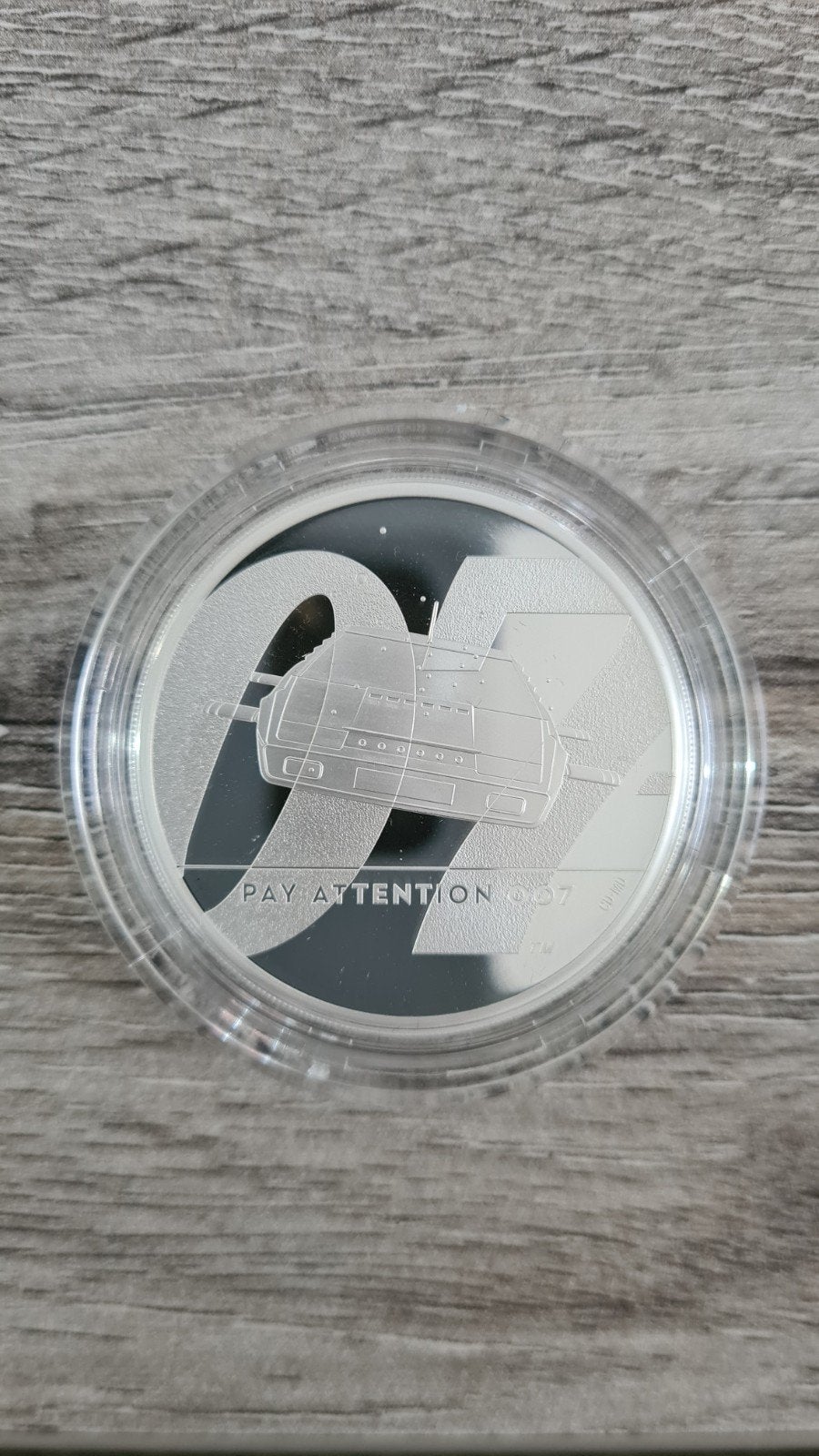 James Bond 2020 UK "Pay Attention" 1 Oz Zilveren Proof, Verzenden, Zilver
