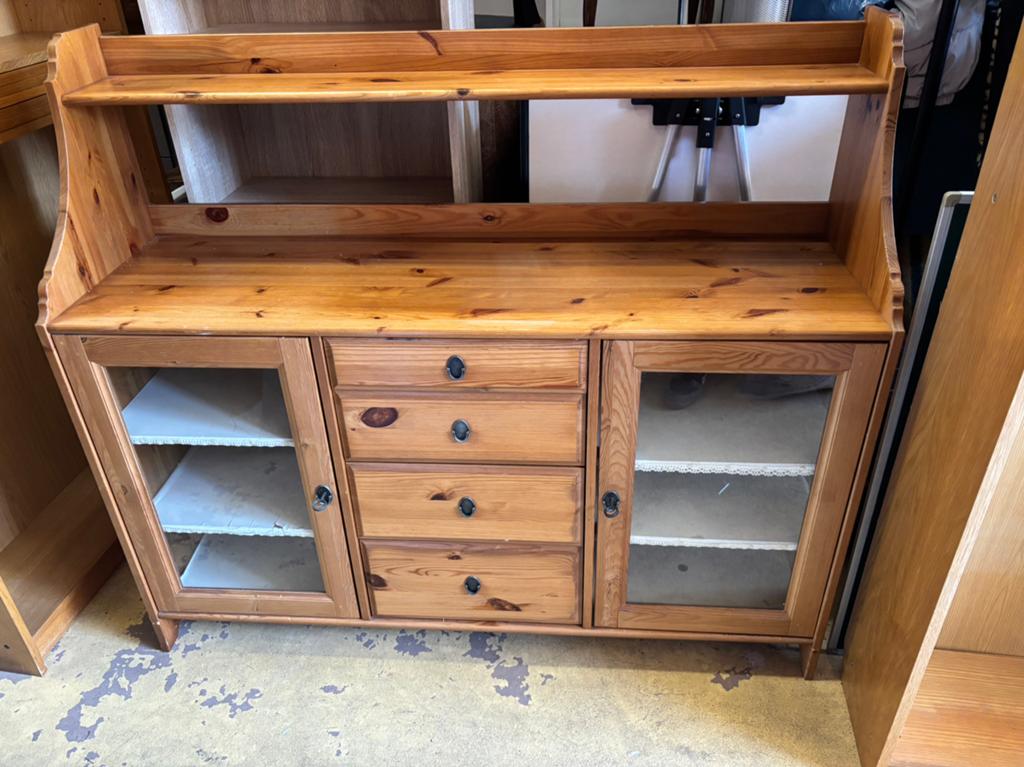 Grenen buffetkast/wandmeubel - 42x142x125H, 1025xe, Ophalen of Verzenden, Zo goed als nieuw, Re
