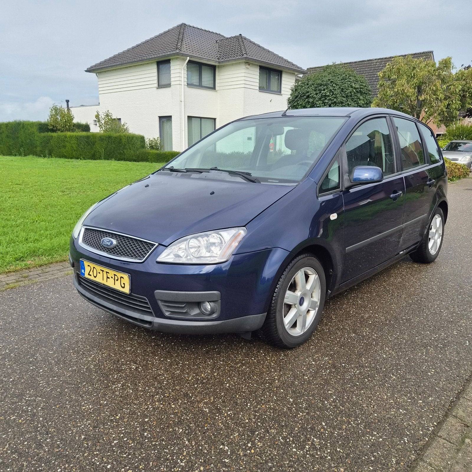 Ford C-Max 1.8 16 V 92KW 2006 apk Airco NAP, Auto's, Voorwielaandrijving, 125 pk, 4 cilinders, Blauw